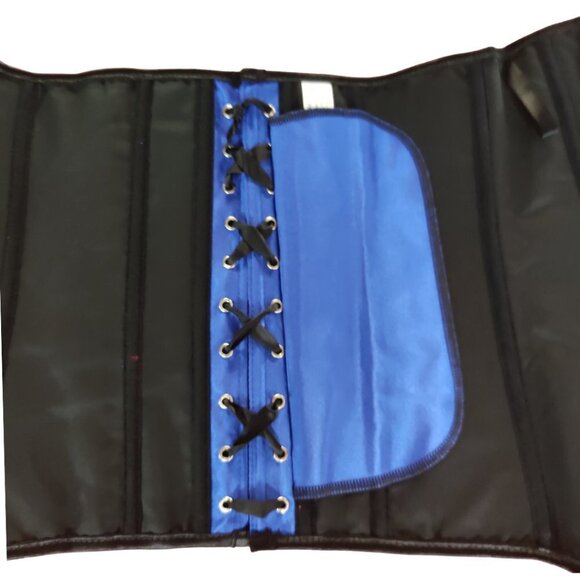 💜 NWT Blue Sparkle Overbust Corset and Thong Set - Picture 5 of 7
